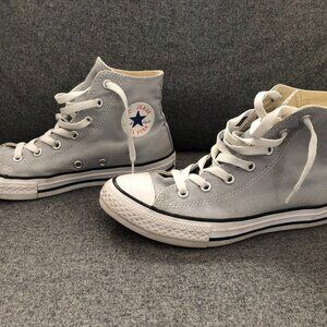 Converse All Star high top gray sneaker size 3